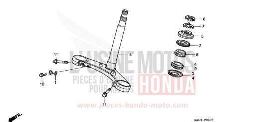 TIGE DE DIRECTION CBR600FW de 1998